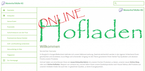 Marienhof Müller KG Online Hofladen Marienhof Müller KG Online Hofladen